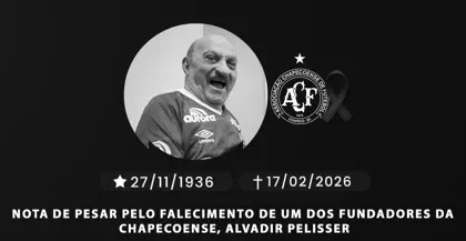 Morre Alvadir Pelisser, cofundador e primeiro tesoureiro da Chapecoense, aos 89 anos