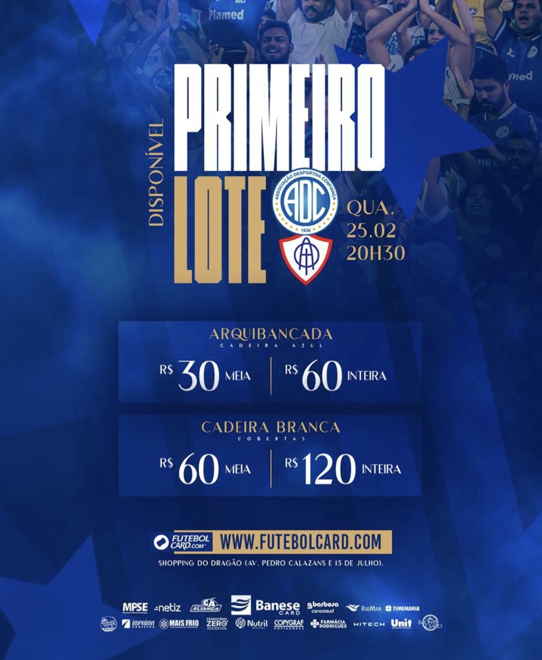 Confiança abre venda do 1º lote de ingressos para semifinal contra o Itabaiana