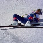 Drama em Cortina d’Ampezzo: Mikaela Shiffrin sofre queda terrível e é retirada de helicóptero