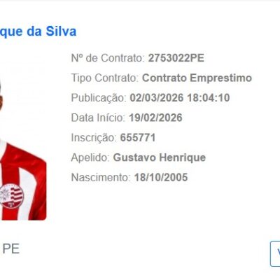 Náutico registra zagueiro Gustavo Henrique no BID e oficializa primeiro reforço para a Série B