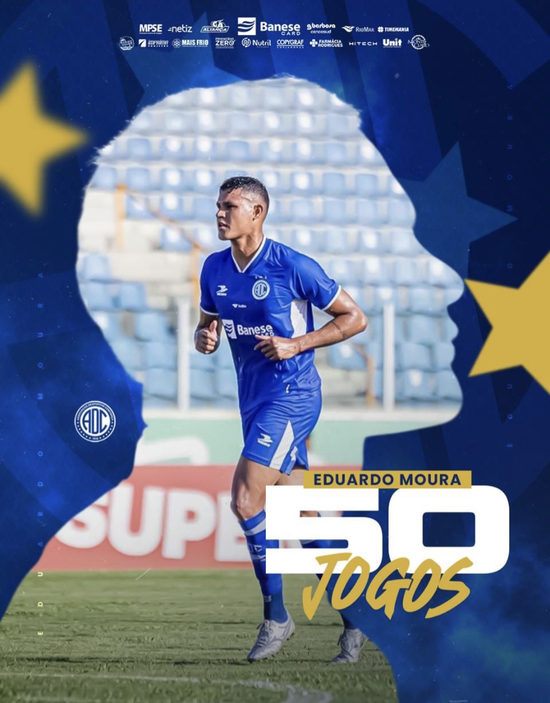 Eduardo Moura alcança 50 partidas pelo Confiança e projeta final do Sergipano