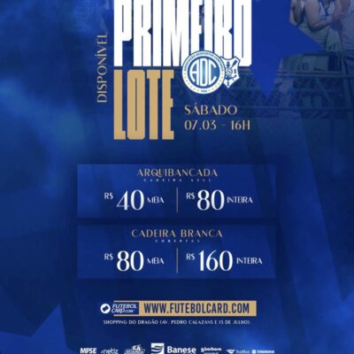 Confiança abre venda de ingressos para o primeiro jogo da final do estadual