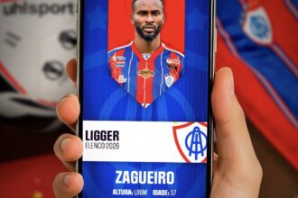 Itabaiana confirma a chegada do zagueiro Ligger para o restante da temporada 2026