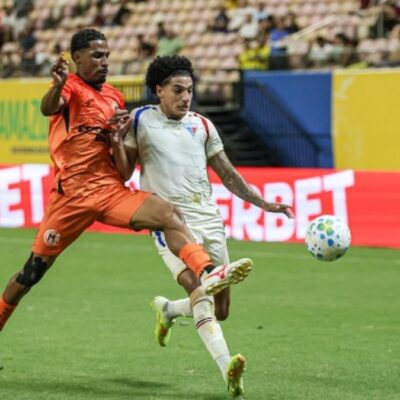 Fortaleza faz gol nos acréscimos, derrota o Manauara e segue para a 4ª fase da Copa do Brasil