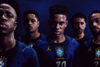 Seleção apresenta uniforme azul assinado pela Jordan; estreia será contra a França