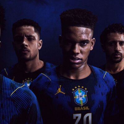 Seleção apresenta uniforme azul assinado pela Jordan; estreia será contra a França