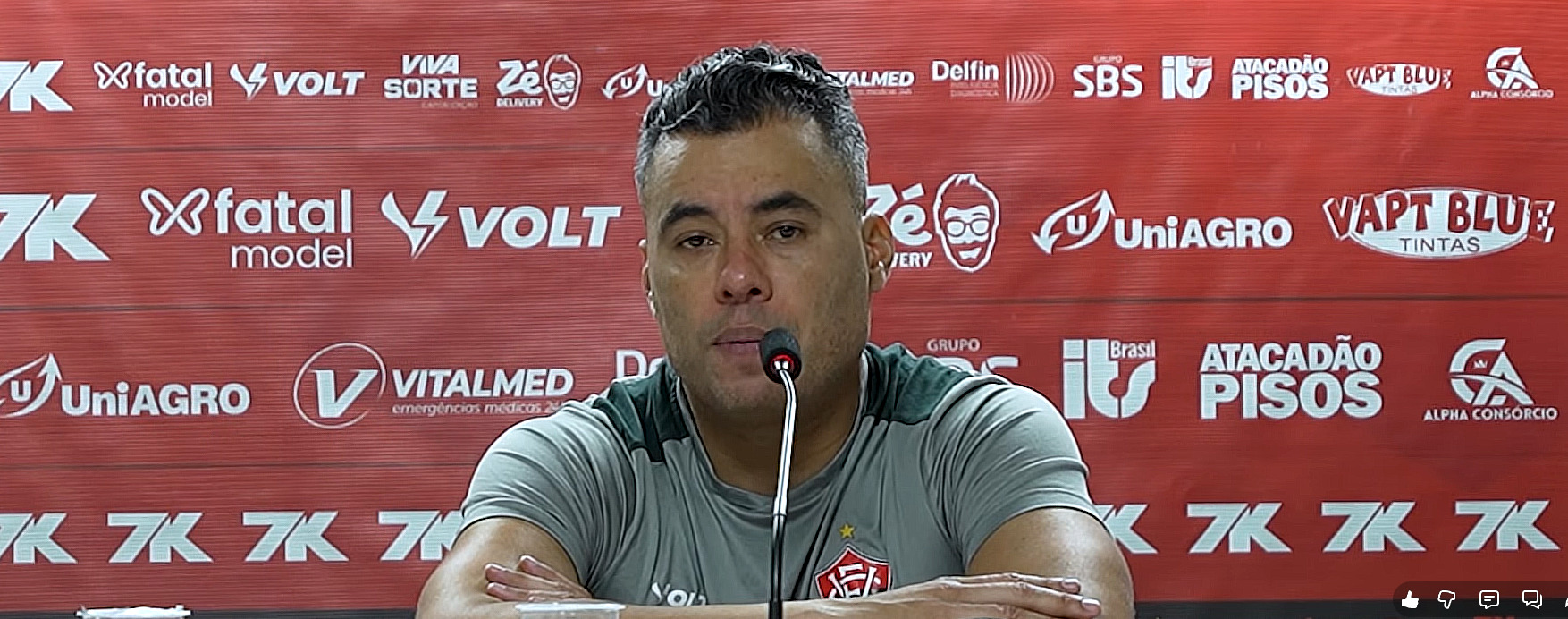 Jair Ventura lamenta baixas por lesão no Vitória e confirma chegada de Zé Vitor - Imagem do artigo