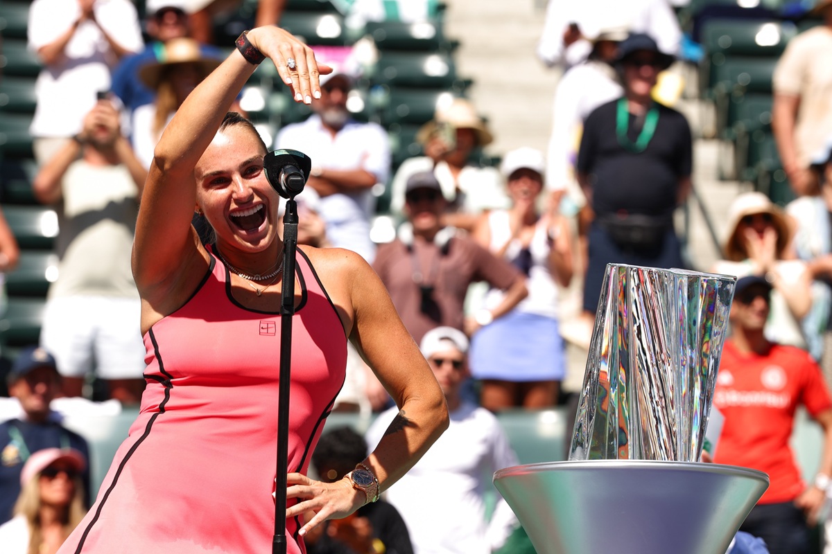 Sabalenka festeja primeiro troféu em Indian Wells e noivado na mesma semana - Imagem do artigo