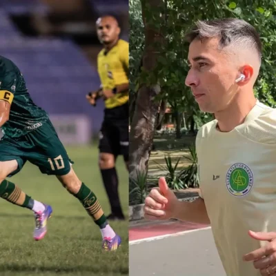 Meia Esquerdinha alia futebol no Atlético-PI a treinos de corrida de rua com a família