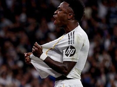 Vini Jr. marca duas vezes e garante virada do Real Madrid sobre o Atlético