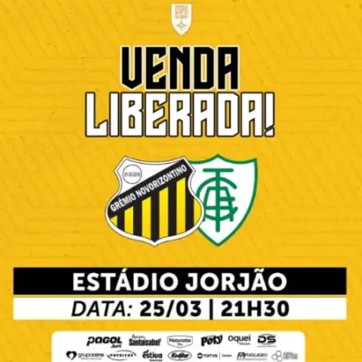 Novorizontino abre venda de ingressos para duelo de estreia contra o América-MG na Copa Sul-Sudeste