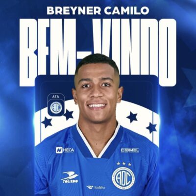 Confiança anuncia retorno do atacante colombiano Breyner Camilo