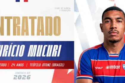 Fortaleza contrata o lateral-esquerdo Maurício Mucuri por empréstimo até 2026