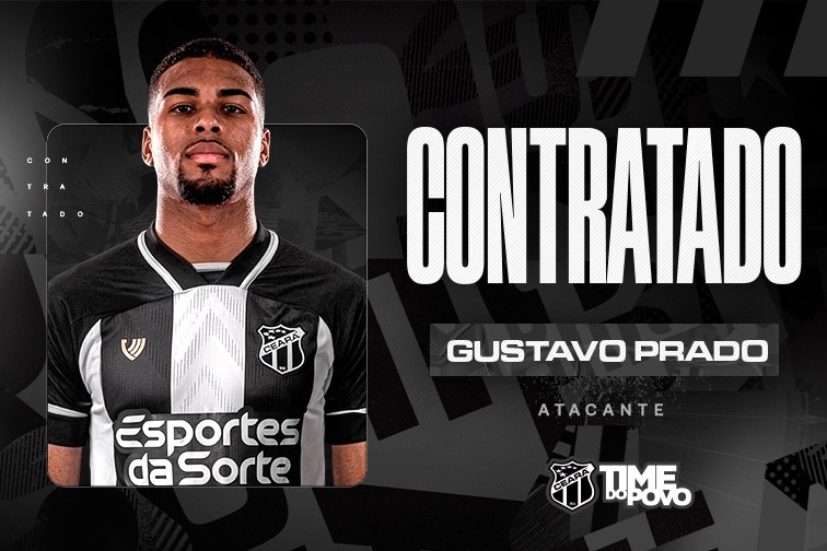 Ceará anuncia chegada do atacante Gustavo Prado por empréstimo até o fim da temporada - Imagem do artigo