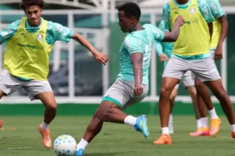 Jhon Arias volta da seleção colombiana, treina e pode reforçar Palmeiras contra o Grêmio
