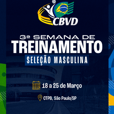 Seleção Brasileira Masculina de Vôlei Sentado inicia 3ª semana de treinos em São Paulo