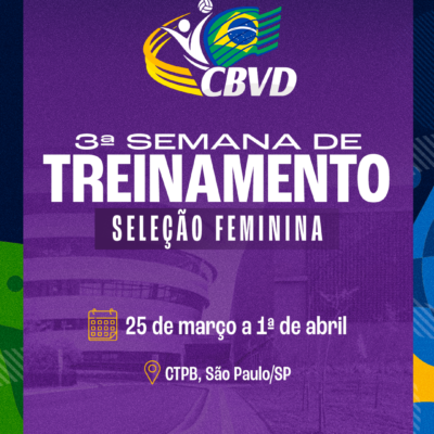 Seleção Brasileira Feminina de Vôlei Sentado inicia 3ª semana de treinos em São Paulo