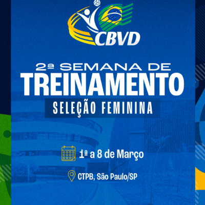 Seleção Brasileira Feminina de Vôlei Sentado inicia 2ª Semana de Treinamento no CT Paralímpico