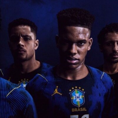 Seleção brasileira apresenta camisa azul com logotipo da Jordan Brand para a Copa