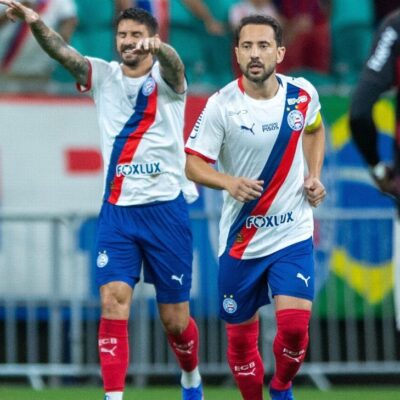Imagem destacada Everaldo faz dois, Bahia derrota Athletico PR e mantém perseguição aos líderes do Brasileirão