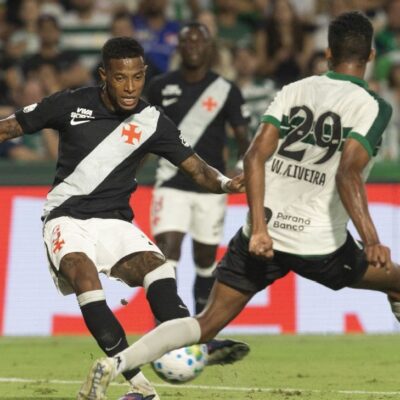 Imagem destacada Gol contra nos acréscimos impede vitória do Vasco, e Coritiba arranca empate no Couto Pereira