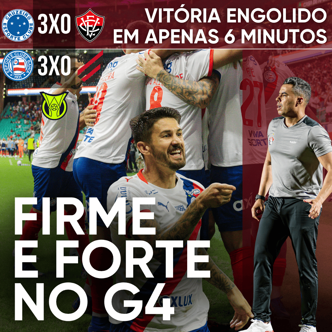 Podcast “45 Minutos” disseca triunfos de Cruzeiro e Bahia na 9ª rodada da Série A - Imagem do artigo