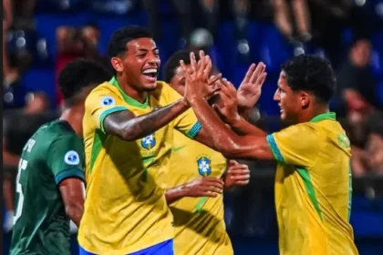 Imagem destacada Brasil goleia Bolívia por 5 a 0 na estreia do Sul Americano Sub 17