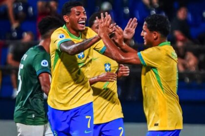 Imagem destacada Kauê Furquim anota três gols e lidera Brasil Sub 17 na estreia contra a Bolívia