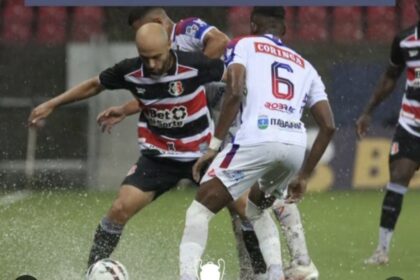 Itabaiana é superado pelo Santa Cruz na estreia da Série C após paralisação de 47 minutos