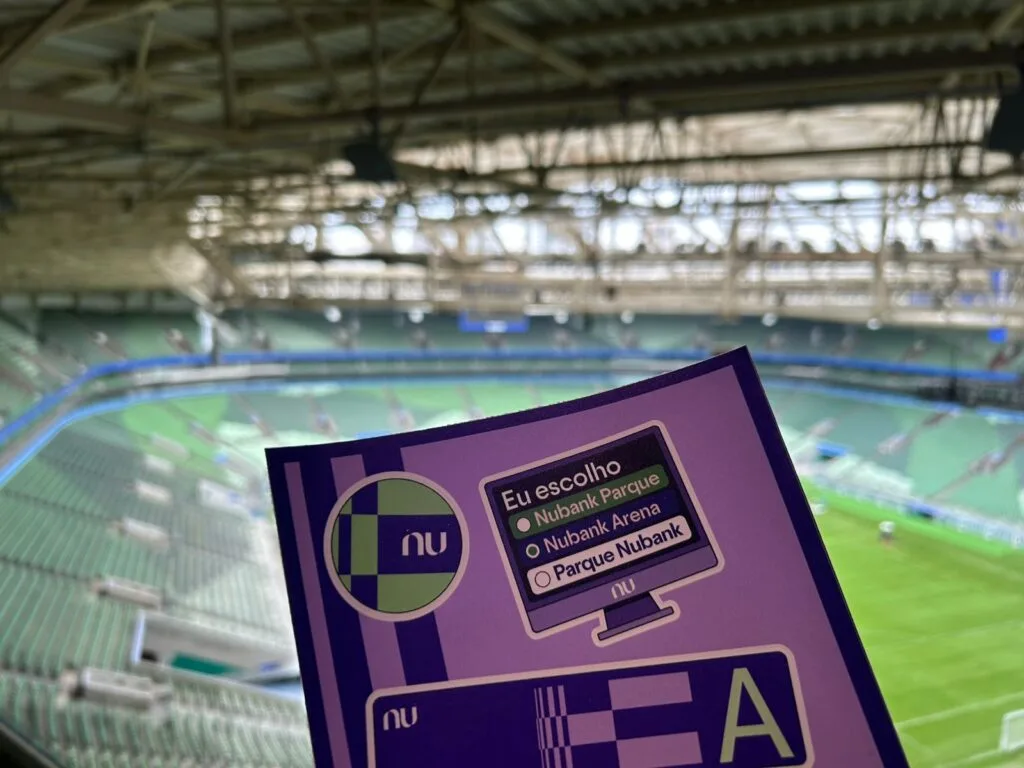 Palco alviverde terá novo nome: Nubank assume naming rights do estádio do Palmeiras - Imagem do artigo original