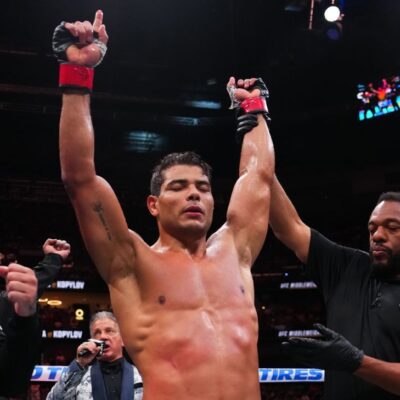 Imagem destacada Paulo Borrachinha destaca velocidade e potência para bater Murzakanov nos 93 kg no UFC 327