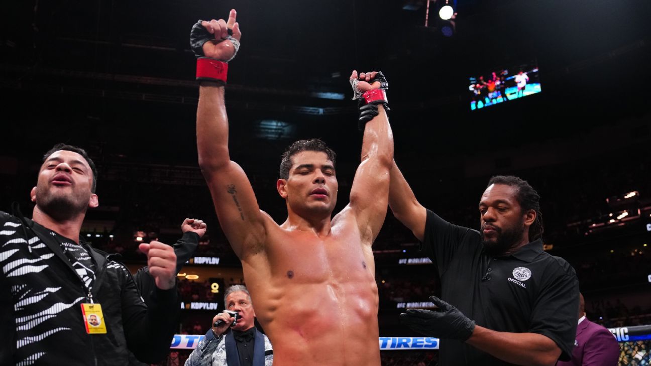 Paulo Borrachinha destaca velocidade e potência para bater Murzakanov nos 93 kg no UFC 327 - Imagem do artigo