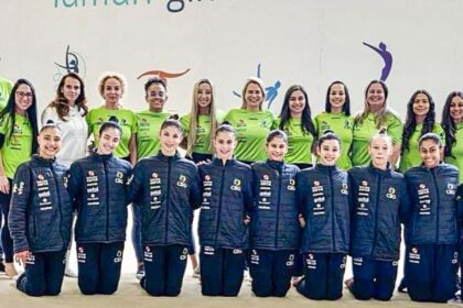 Imagem destacada Brasil garante presença em cinco finais na etapa de Tashkent da Copa do Mundo de ginástica rítmica