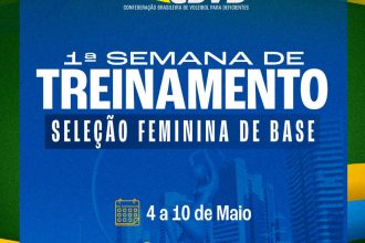CBVD inicia Semana de Treinamento da Seleção Brasileira Feminina de Base em Fortaleza