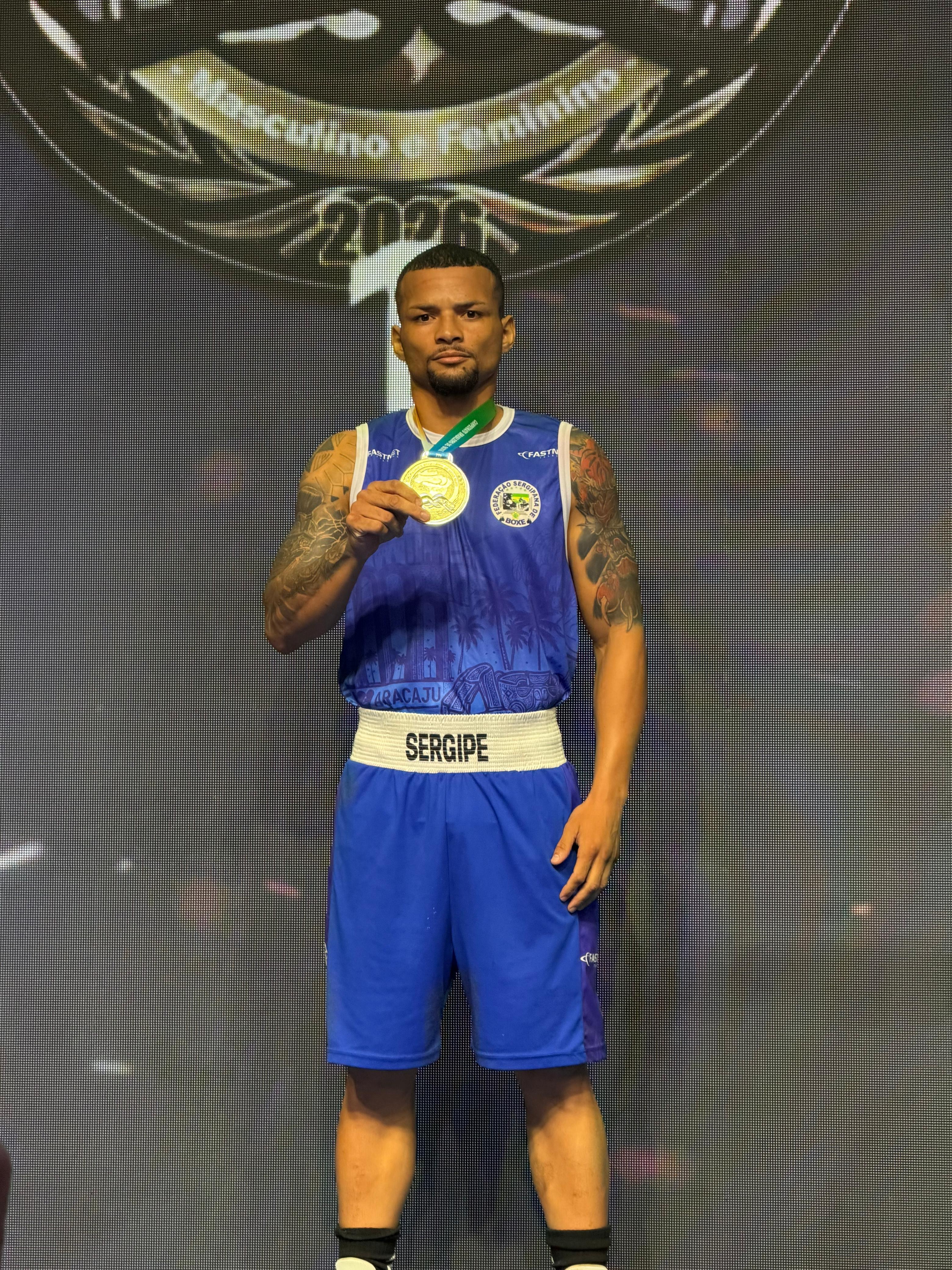 Sergipano Cássio Oliveira é bicampeão brasileiro de boxe Olímpico