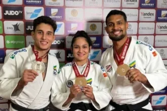 Brasil conquista uma prata e dois bronzes no Grand Slam de Astana
