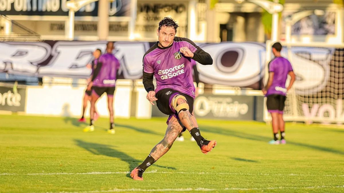 Vina não viaja e desfalca o Ceará contra o Vitória na Copa do Nordeste