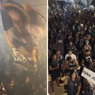 Torcida organizada do Ceará protesta por saída do presidente João Paulo Silva; quatro detidos pela PM