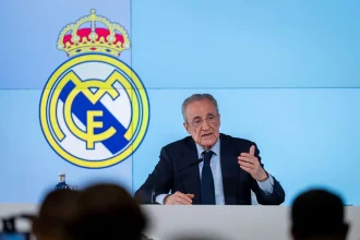 Florentino Pérez promete oferta histórica de ao menos €150 milhões se for reeleito