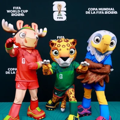 Mascotes do Mundial incluem a águia careca, animal salvo de extinção