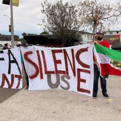 iranianos protestam contra aiatol s em los angeles antes da 20260621