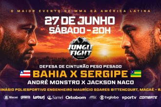 Jungle Fight 152 define campeão dos pesados nesta sexta em Macaé