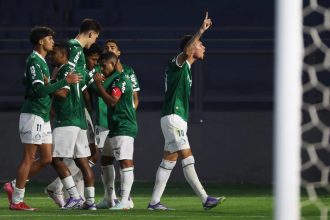 Palmeiras goleia por 6 a 0 e segue invicto no Brasileirão sub-20