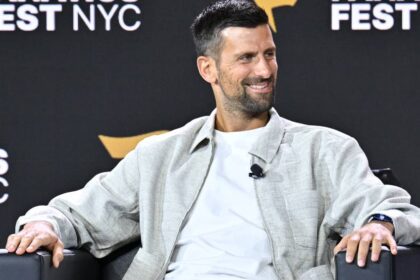 Djokovic participa de chá revelação de fãs durante Wimbledon