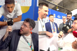Jornalista Manu Gutiérrez realiza entrevistas com Bellingham e Messi na Copa
