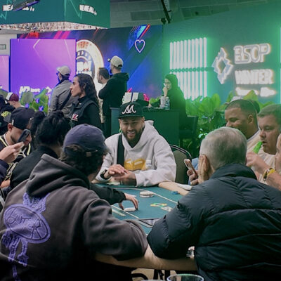 Neymar celebra mão no BSOP Winter, mas é eliminado sem prêmio