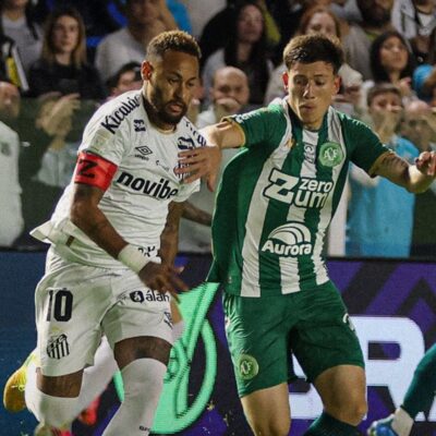 Neymar marca duas vezes, mas Santos cede empate à Chapecoense