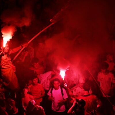 Torcedores comemoram título da Espanha na Copa do Mundo em Madri; veja fotos