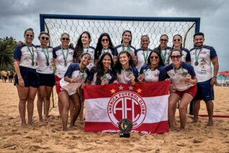 América-RN domina etapa feminina do Circuito Brasileiro de handebol de praia