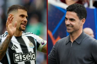 Arteta confirma Bruno Guimarães como titular e exalta sua intensidade